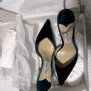 Size 42 Jimmy Choo Teal Green Saeda